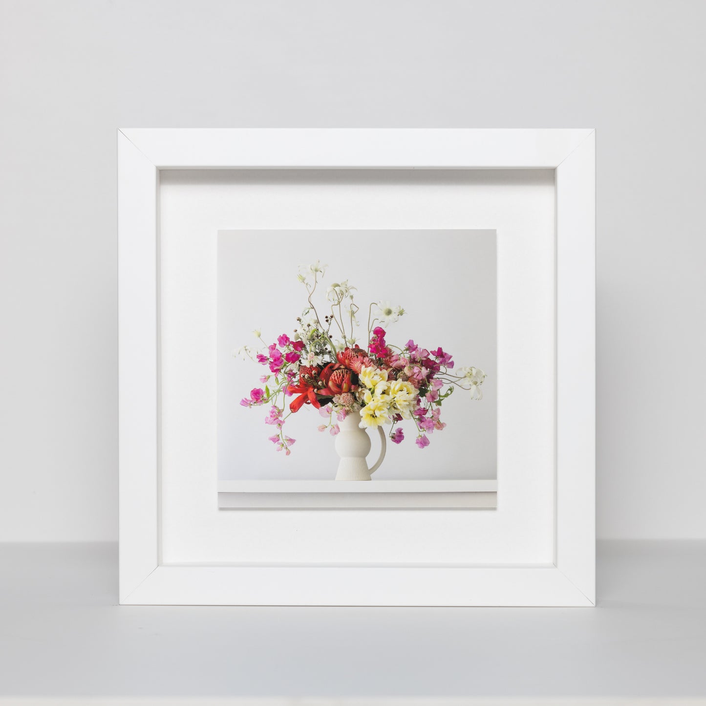 Waratah and Flannel Flowers | Fine Art Print in Deluxe Frame | Limited Edition